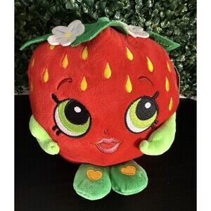 SHOPKINS Strawberry Kiss Plush 6” Coin Bank NEW